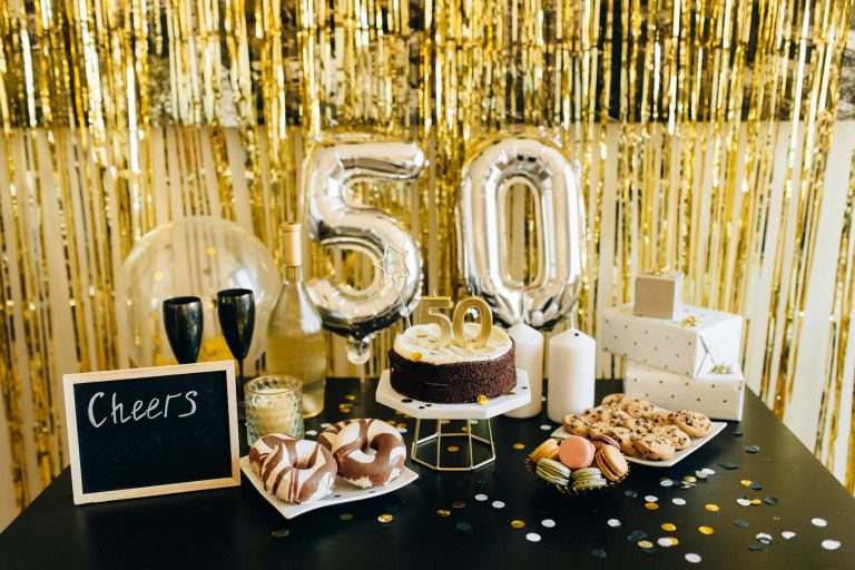 Anniversaire 50 ans idées originales — décorations pour un anniversaire 50 ans