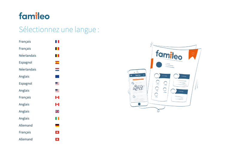 Capture d'écran du site famileo.com