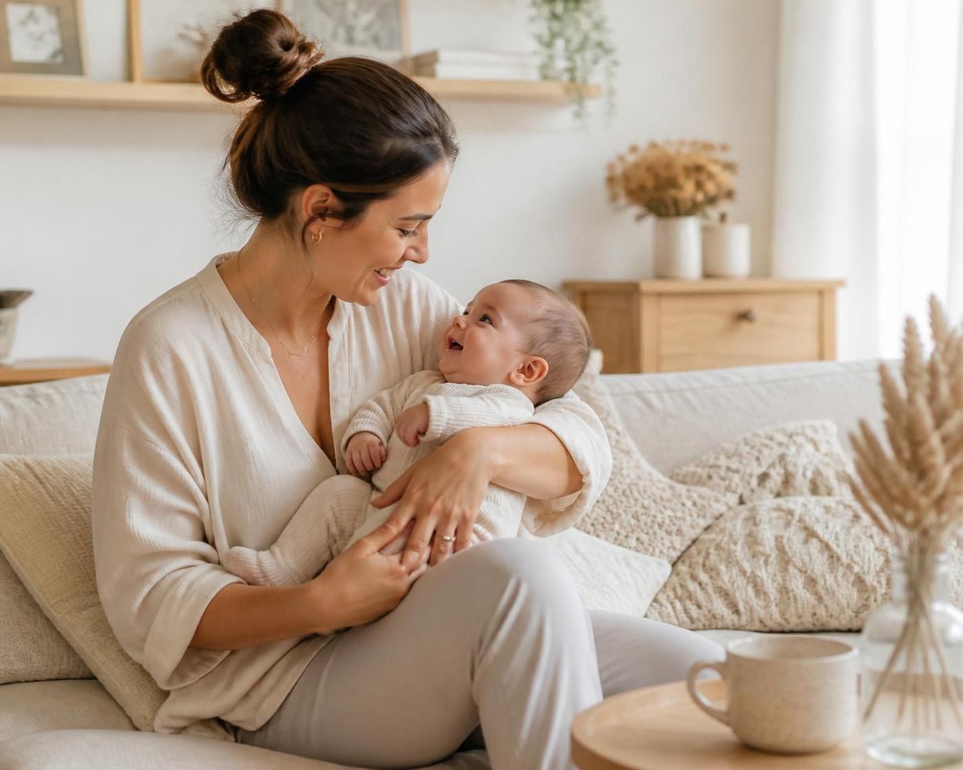 découvrez à quel âge bébé commence à rire aux éclats, les étapes des premiers sourires et les moments magiques des fous rires.