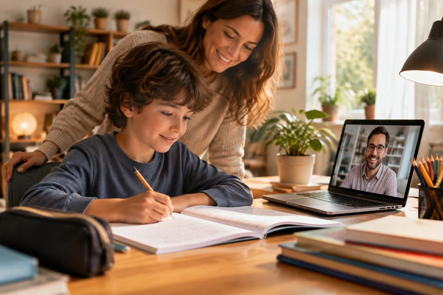 Comme une école : la plateforme de soutien scolaire à la maison